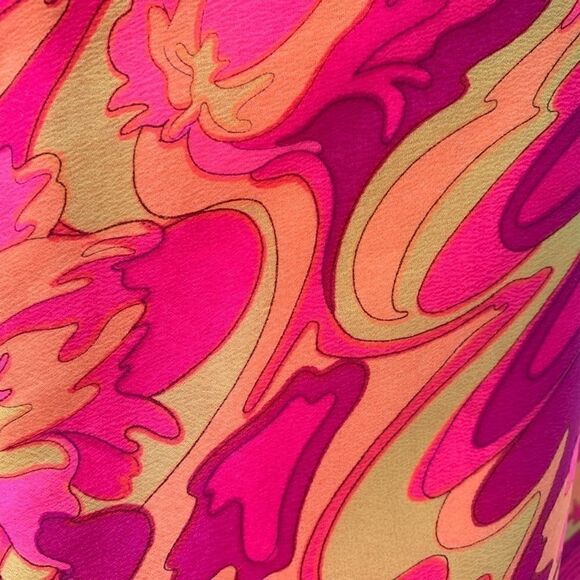 VINTAGE 70’s HANDMADE PSYCHADELIC PRINT DRESS - Picture 8 of 8